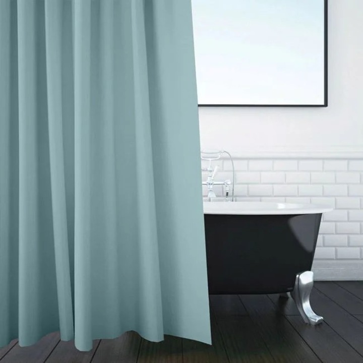 Perdea Dus, Gri albastrui, 180x200cm, PEVA