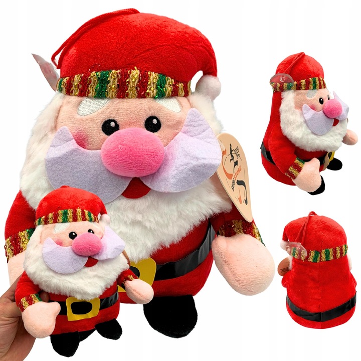 Plusz Swiety Mikolaj, 22cm, miekki plusz, decoratie, jucarie