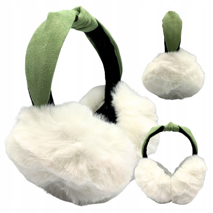 Téli Fülvédő Női, SkibiStore, Baiti, Alb, Univerzális Méretek