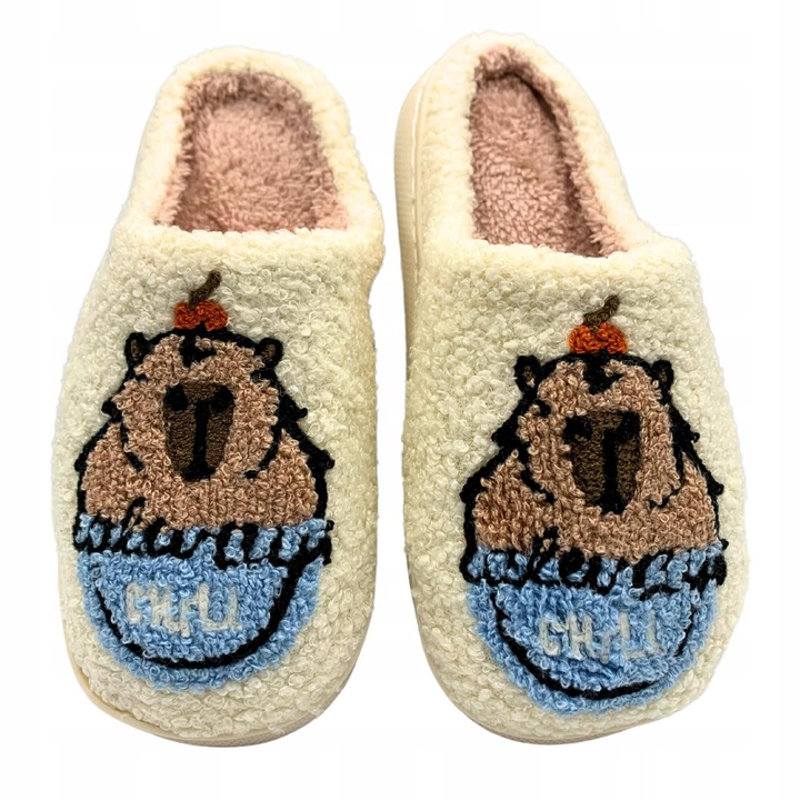 Papuci de iarna SkibiStore, design 3D, antiderapanti, multicolor,pentru femei si barbati