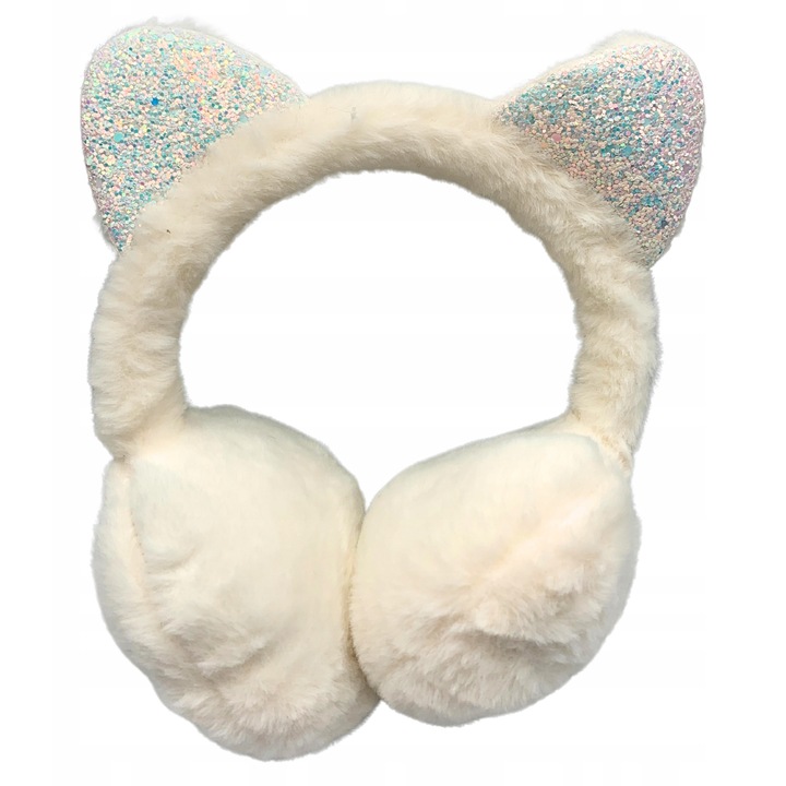 Női sapkák és kalapok, SkibiStore, téli fülvédő, csillogó fülek, színes, univerzális