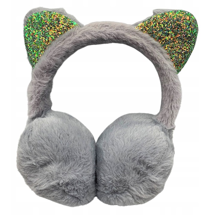 Női sapkák és kalapok, SkibiStore, téli fülmelegítők, szürke, uniszex