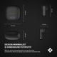 Casti Wireless Buds In-Ear Zoopie®, Casti Bluetooth 5.4, Noise Cancelling ANC, ENC cu Microfon Dual, True Wireless Headphones, Handsfree, Audio, Bass Intens, Waterproof pentru Sport, Mod Transparency & Gaming, Telefon Android & iOS, Afisaj, NEO Pro, Negru
