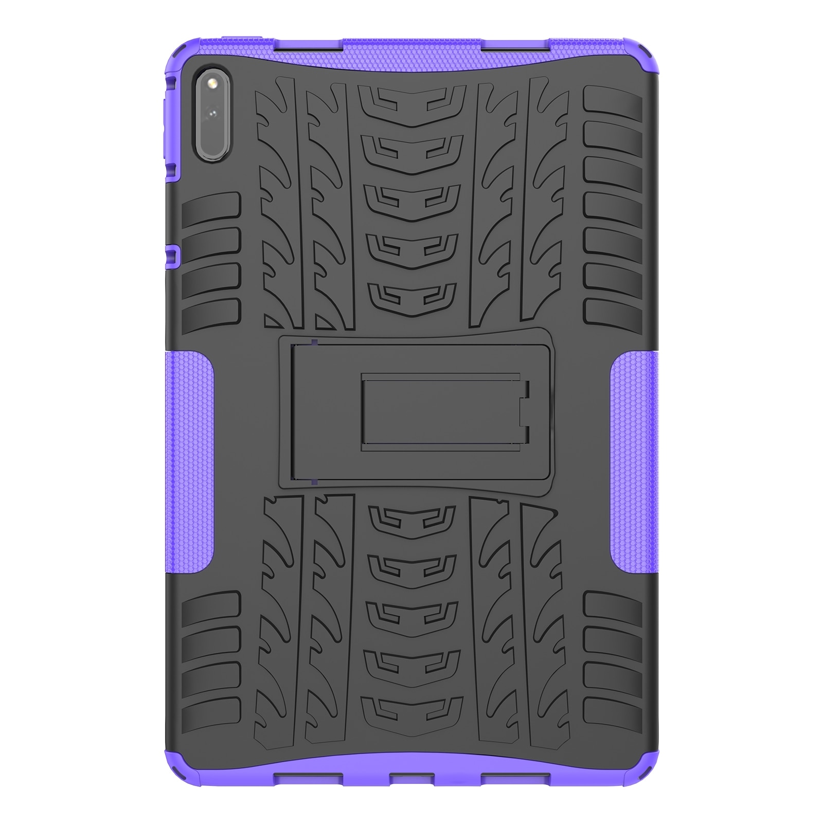 Husa tableta pentru Huawei MatePad 11, textura de cauciuc, TPU+PC, rezistenta la socuri, cu suport (Mov)