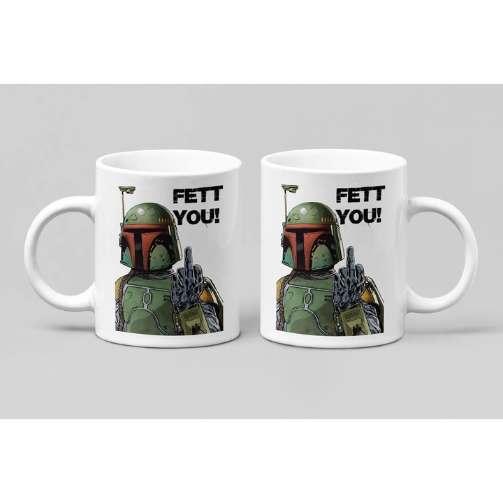 Чаша D&B MO00068 Боба Фет 300 мл бяла