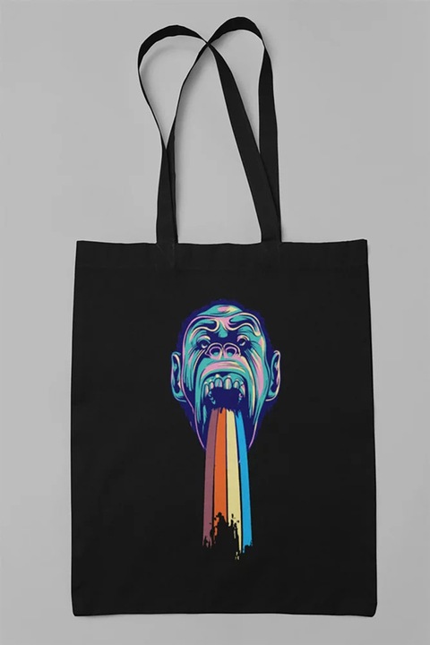 Платнена чанта D&B T00035 Черна маймуна