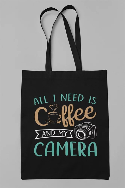 Чанта D&B T00010, Платнена, Кафеено черно