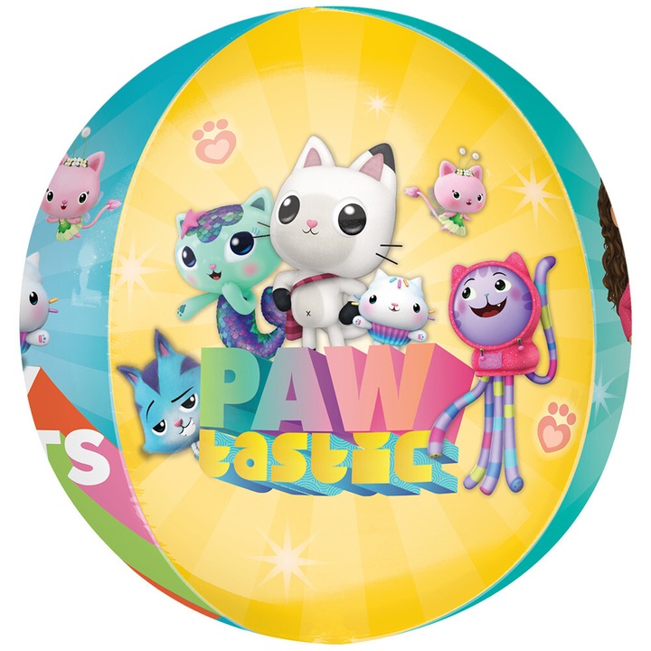 Balon Folie Orbz 4 Fete Gabby's Dollhouse 38x40cm 4553201