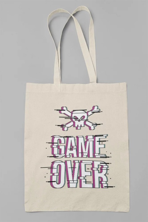 Платнена чанта D&B T00059 Game Over Neutral