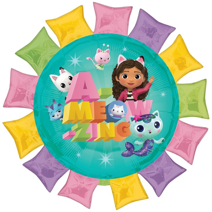 Balon SuperShape Folie Gabby's Dollhouse 68x68cm 4553001