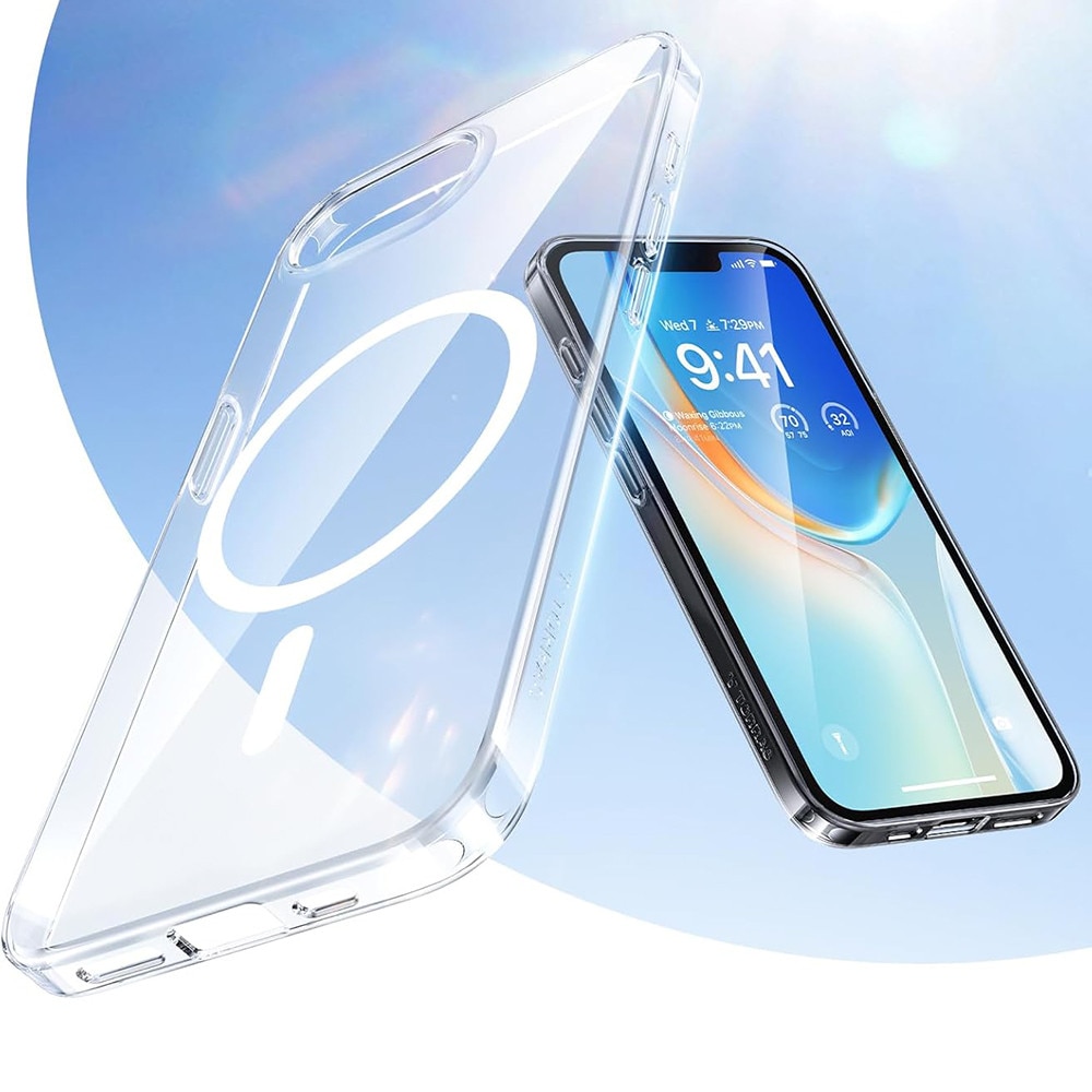 Husa compatibila cu Apple Iphone 17 Pro, Magsafe, Protectie Camere, Rezistent la socuri, Transparent, TSS