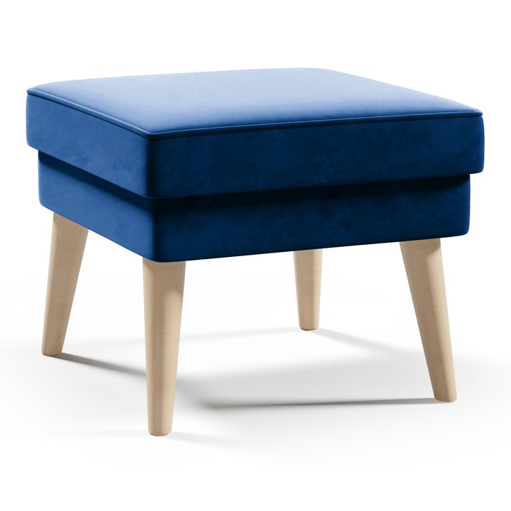 Taburet Sofello, 45x45x43cm, albastru