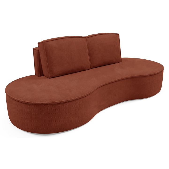 Canapea Sofello Molly, forme rotunjite, Aramiu, 234x101x88cm