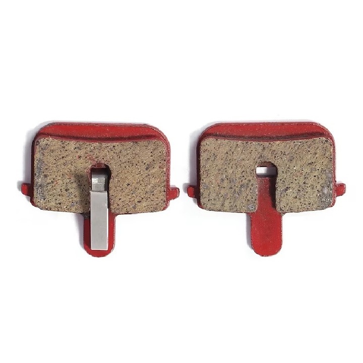 Set 2 placute de frana semi-metalice pentru bicicleta, 34x29x4mm