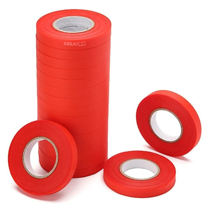 Set Banda GREATON Pentru Aparat De Legat Vita De Vie, Pomi Fructiferi, Legume 20 Role, Lungime 23 m, Latime 11 mm, Rosu