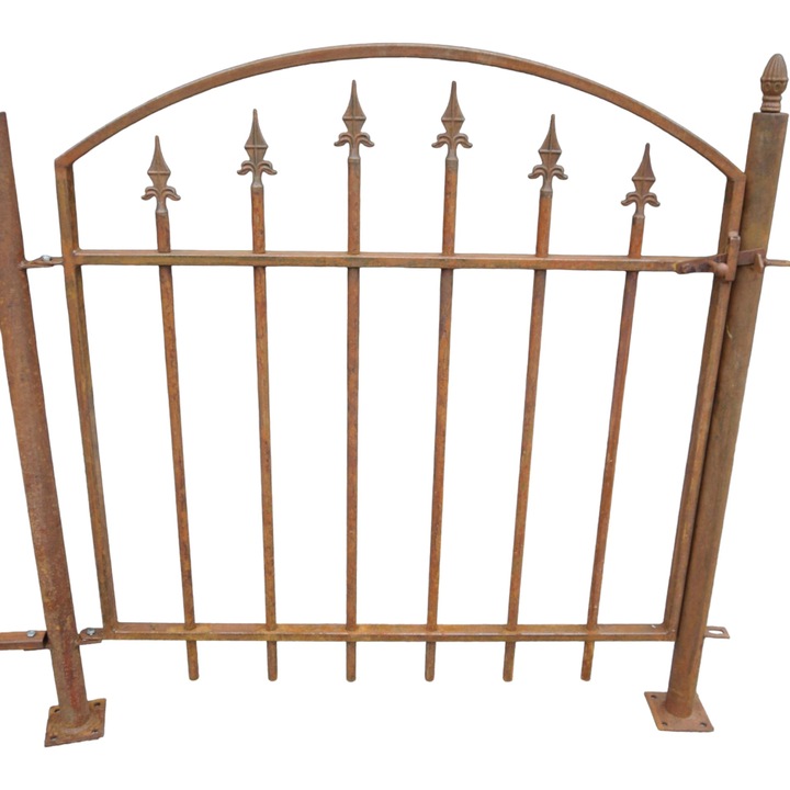 Poarta decorativa din fier forjat, 100x100 cm, calitate superioara, design clasic rustic