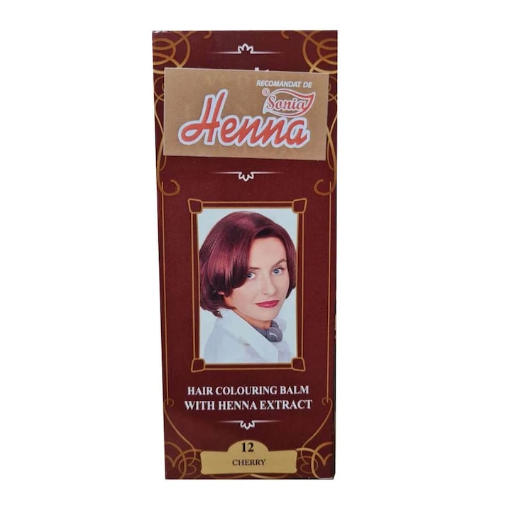 Balsam colorant par nr. 12 Cherry 75ml Henna Sonia