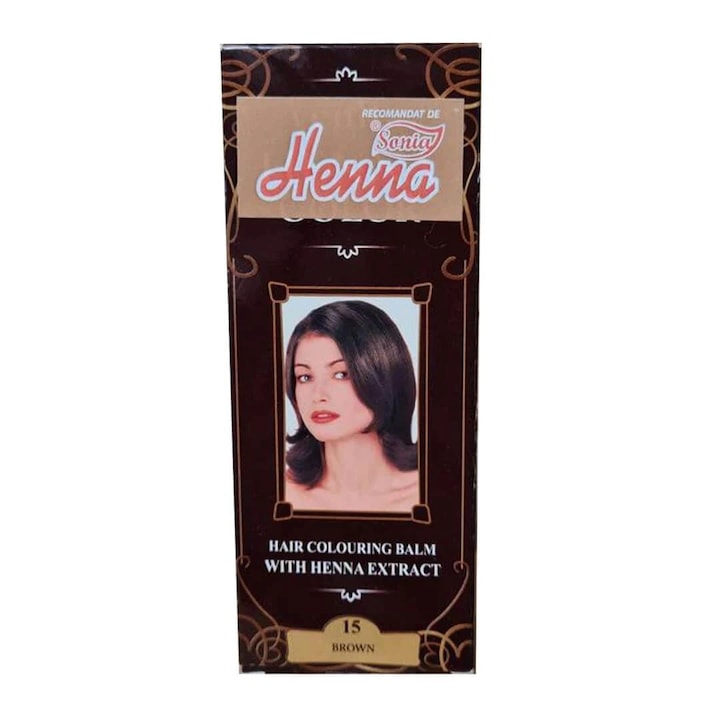Balsam colorant par nr. 15 Saten inchis 75ml Henna Sonia