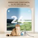 Elindor® 2,2 literes rozsdamentes acél itatókút, intelligens adagoló macskáknak és kutyáknak, csendes adagoló, automata itató, szűrős tál, belső tartály, fix állvány, ezüst színű