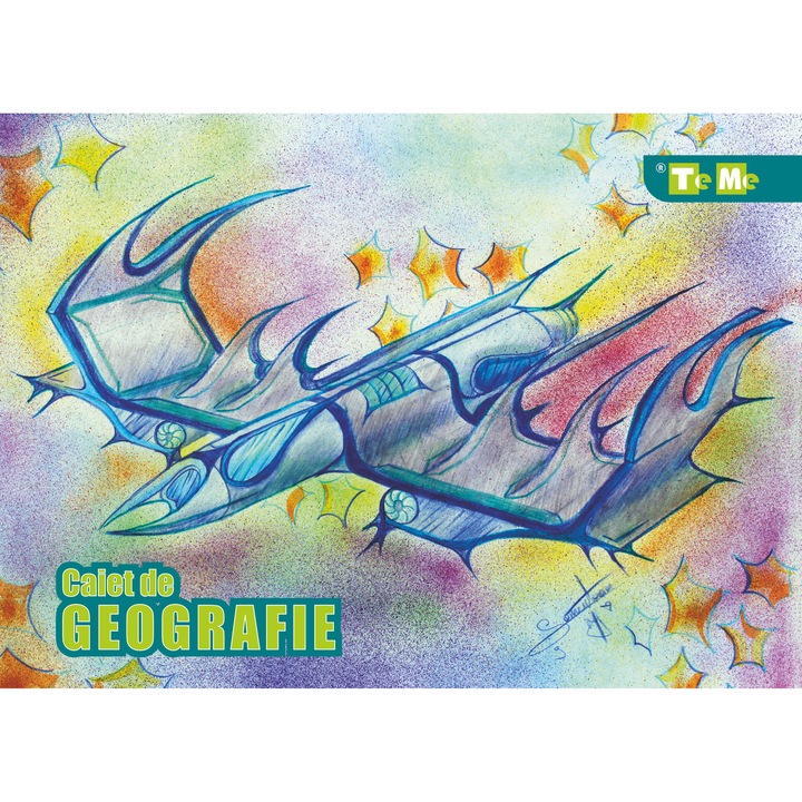 Caiet TeMe de geografie, imagine cu avion