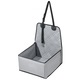 Scaun auto pentru caini de talie mica, cu spatar, capacitate 12 Kg, dimensiuni 55 x 45 x 45 cm, gri
