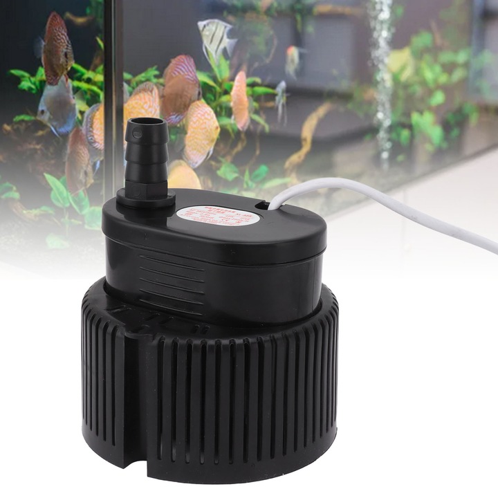 Pompa submersibila 45W, plastic, zgomot redus, utilizare in gradina si acvariu