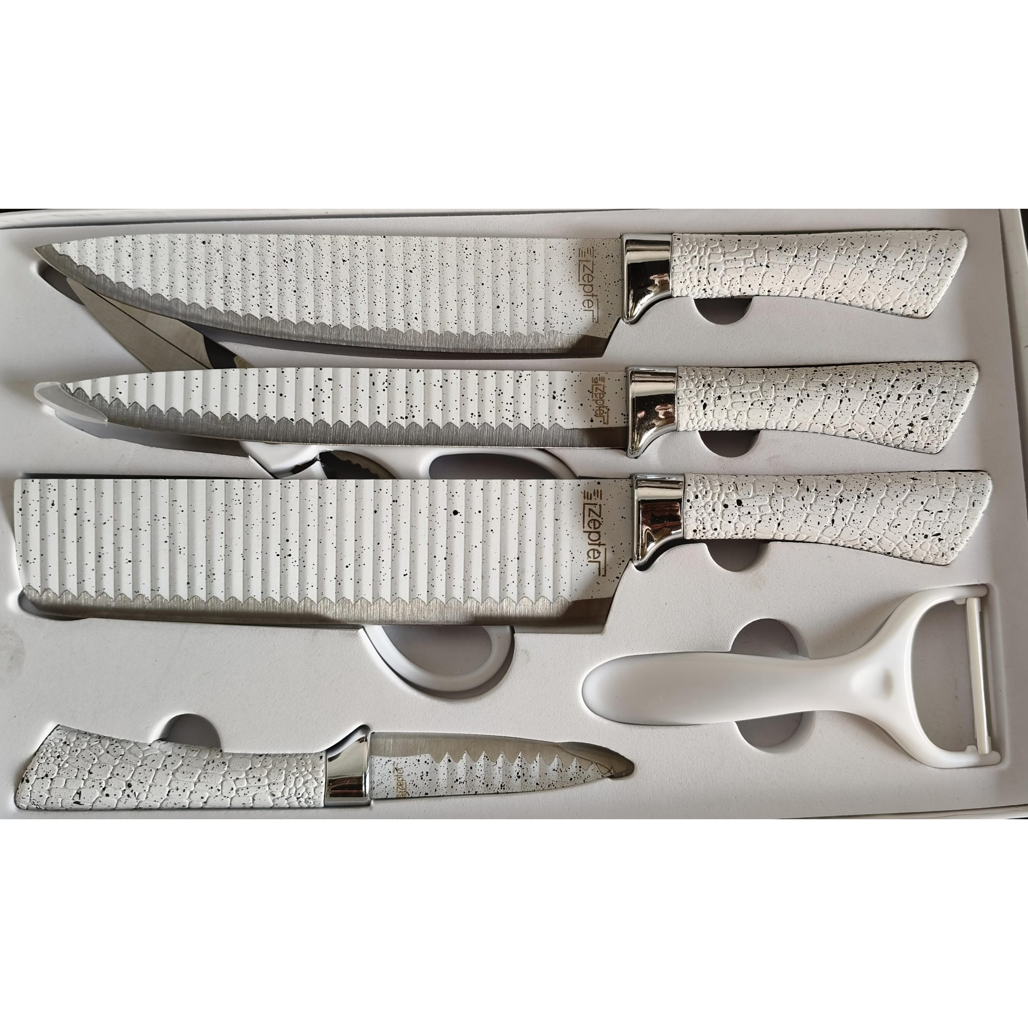 Set cutite de bucatarie ZEPTER, 6 piese, otel inoxidabil placate