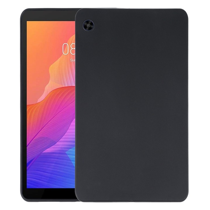 Husa tableta pentru Huawei MatePad T8 / C3 8.0 2020, material TPU, design tip cart, protectie anti-zgarieturi, compatibil cu modele 2020, Negru