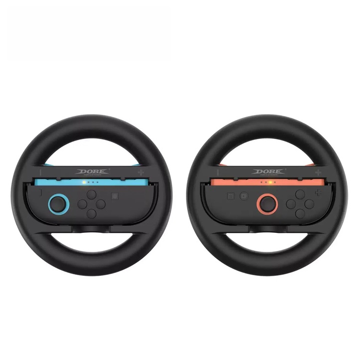 2 db-os Nintendo Switch 2 Joy-Con kormánykerék szett, ergonomikus, ABS, fekete