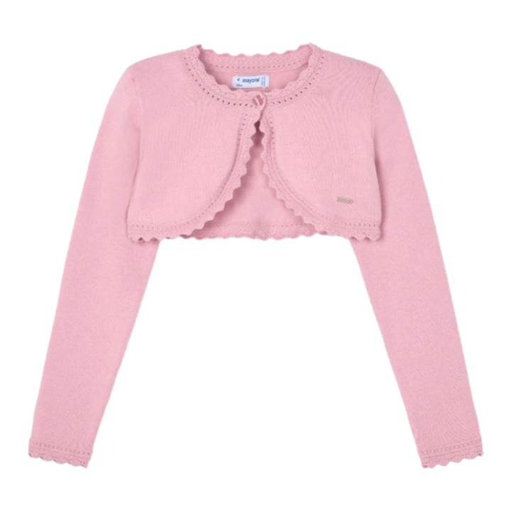 Cardigan tricotat fete, Mayoral, Roz deschis, Roz deschis