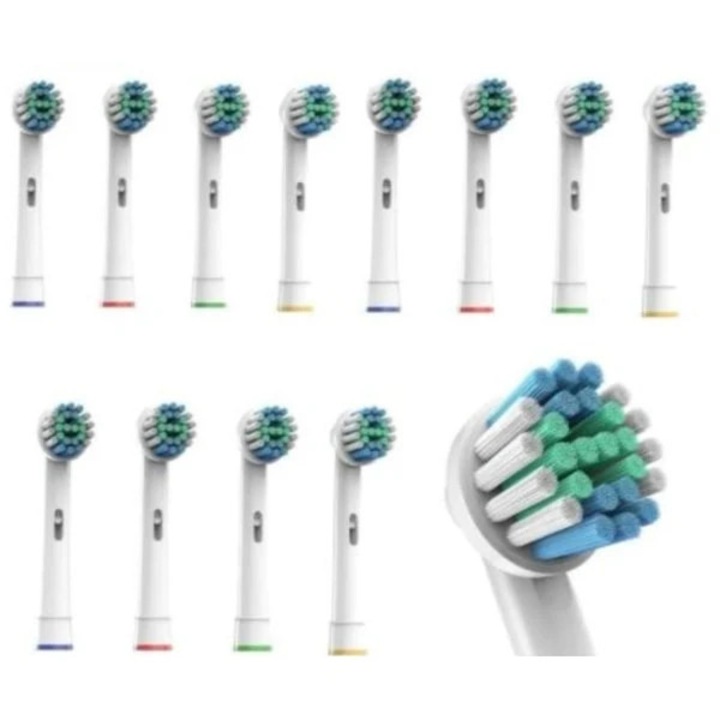 Глави за четка за зъби, съвместими с Oral-B, 16 броя, многоцветни, меки