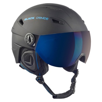 Casca de ski Black Crevice cu vizor pentru copii, negru, S Casca de ski Black Crevice cu vizor pentru copii, negru, S