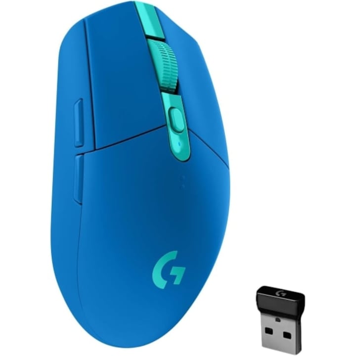 Logitech G305 gamer egér, HERO 12K érzékelő, 12 000 DPI, vezeték nélküli, 250 óra üzemidő, könnyű kialakítás