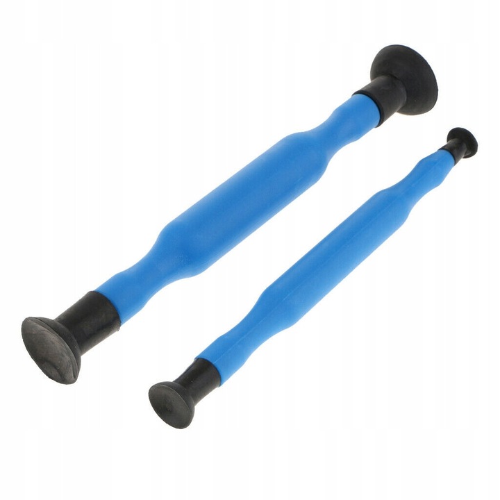 Set De Slefuire A Supapelor, Satra, Adaptat Pentru Slefuire Clasica, Ventuze Din Cauciuc Cu Diametre De 15, 20, 25, 30 mm, Lungime 200 mm Si 225 mm, Albastru Inchis, 2 Buc