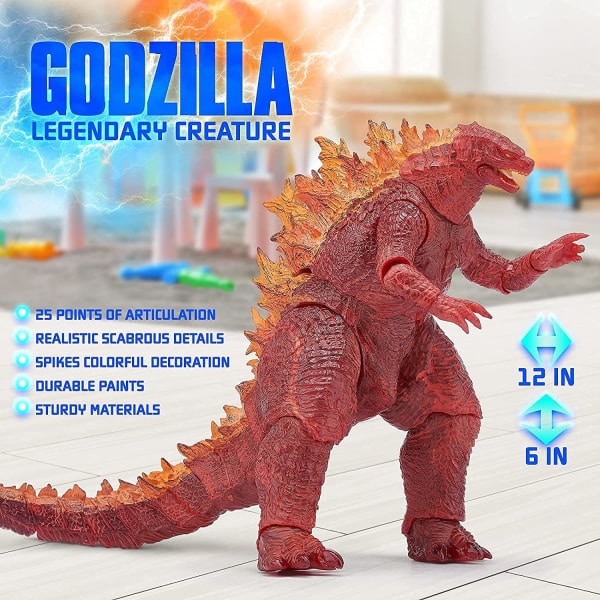 GODZILLA 【L】 Figurina Godzilla XXL cu sunet, dinozaur, coada lunga, detalii