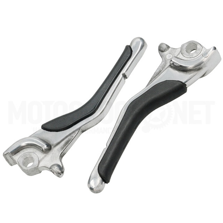 TNT Tuning fékkar szett – Ezüst/Fekete – Kompatibilis Yamaha Aerox 50 (1998–2012) modellekkel