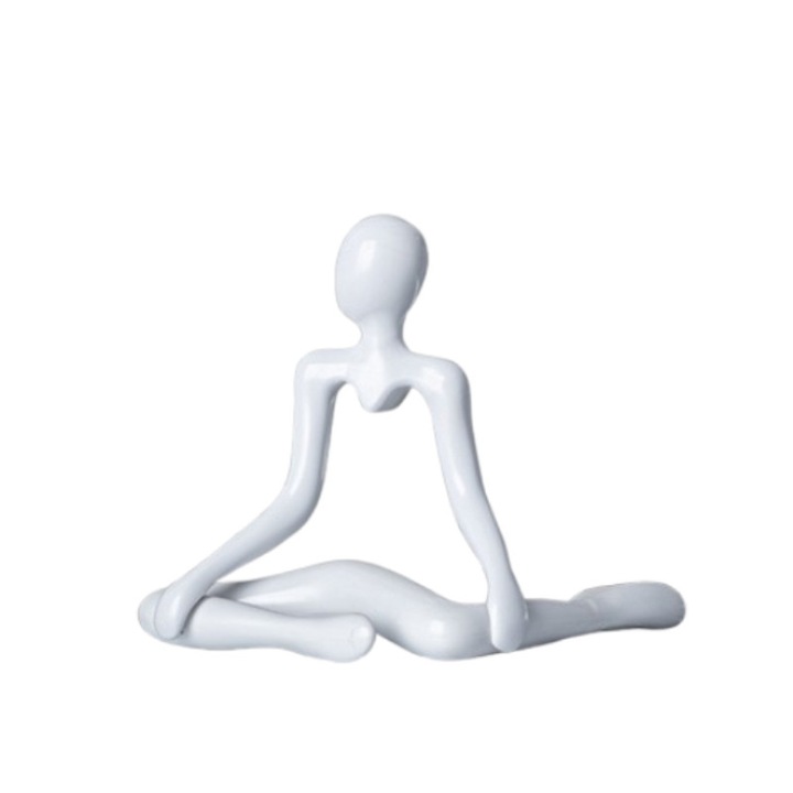 Statuie decorativa ，design abstract, plastic, modern, Alb, 10.9x14cm