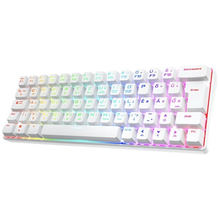 Tastatura Gaming Royal Kludge RK-S98, Brown Switch, iluminare RGB, Wired, Wireless 2.4Ghz, Bluetooth Multicolor