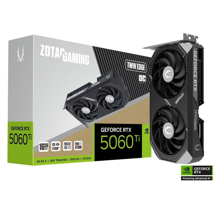 Placa video ZOTAC GAMING RTX 5060 TI Twin Edge OC 16GB GDDR7