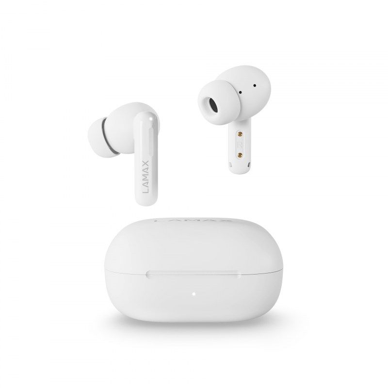 Casti Bluetooth Lamax NeoPods1 ANC, albe, 256711, microfon/casti