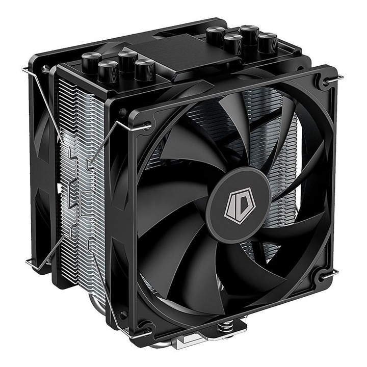 PC ventilátor, ID-Cooling, SE-214-XT PLUS, 12cm, 700-1800rpm, 35.2dBA, hőcső, PWM, fekete