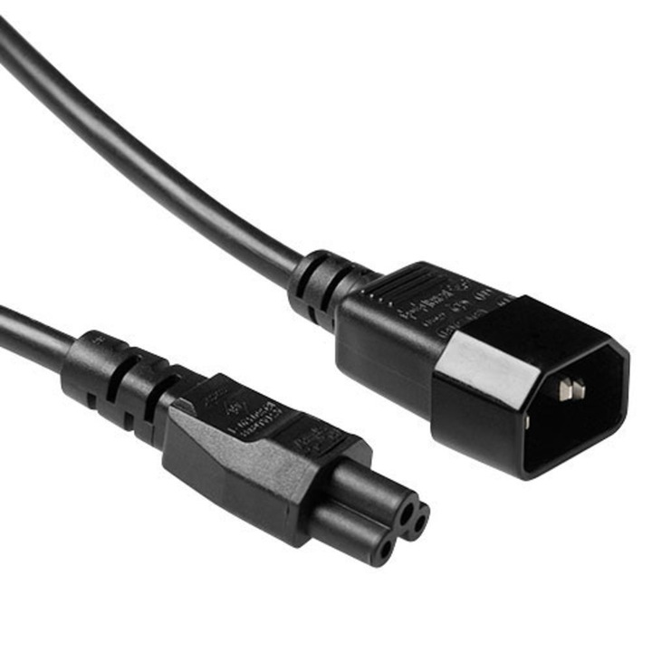 Cabluri ACT Powercord C14 - C5 1m, negru