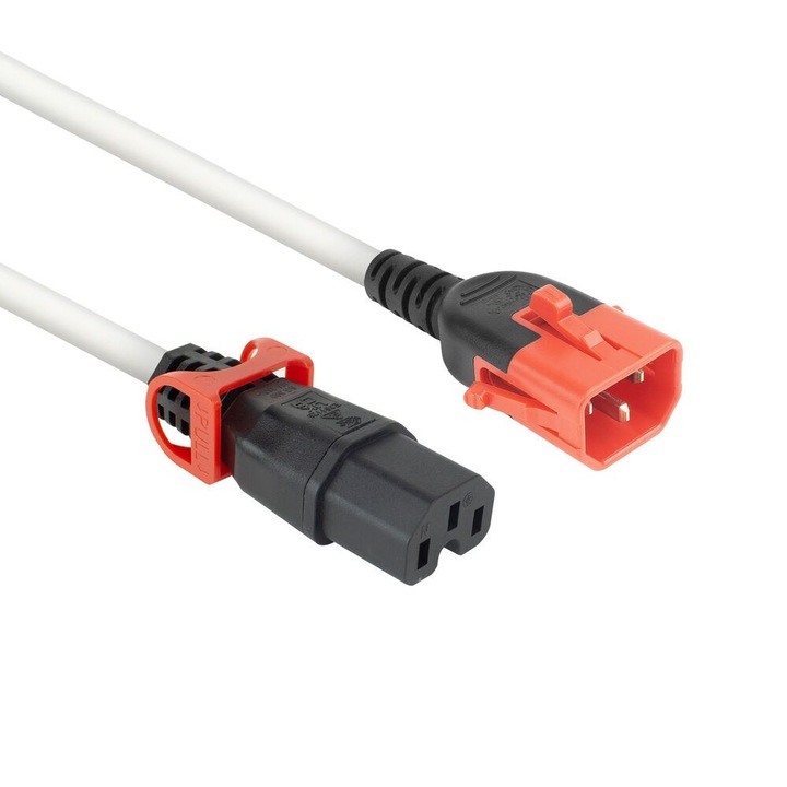 Cablu de alimentare ACT PL0052 C14 IEC Lock+ cu blocare dubla - C15 IEC Lock+ 2m
