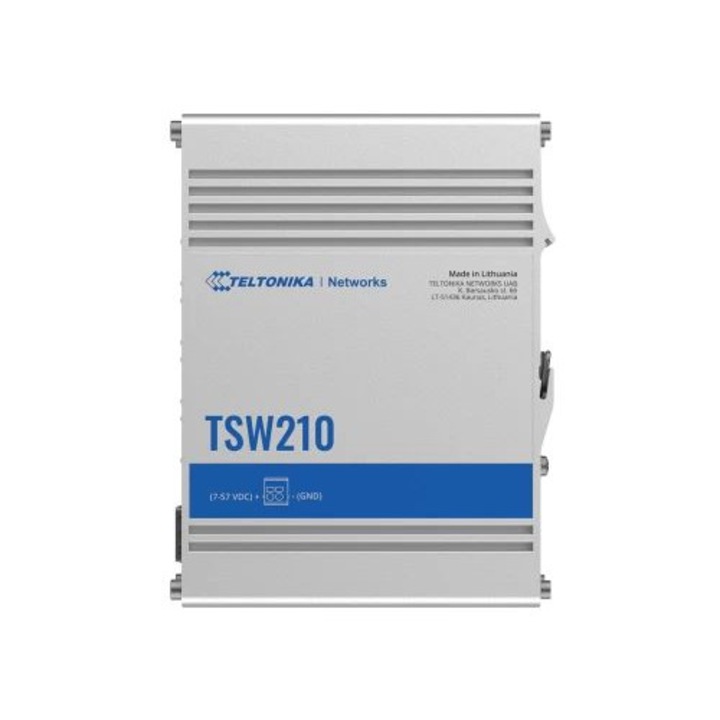 Switch Teltonika TSW210, 8 porturi LAN Gigabit, 2 porturi SFP