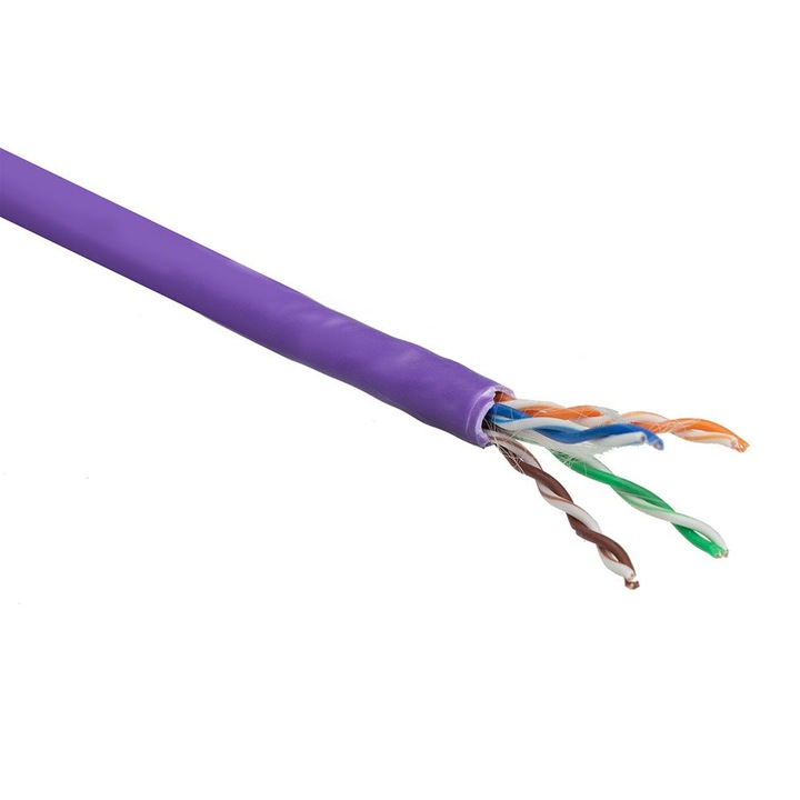 ACT CAT6 U-UTP hálózati kábel 305m, lila