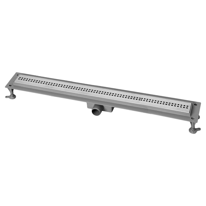Rigola dus cu gratar din otel inoxidabil, Kadda SHDR6509005SS, inox, 65 cm