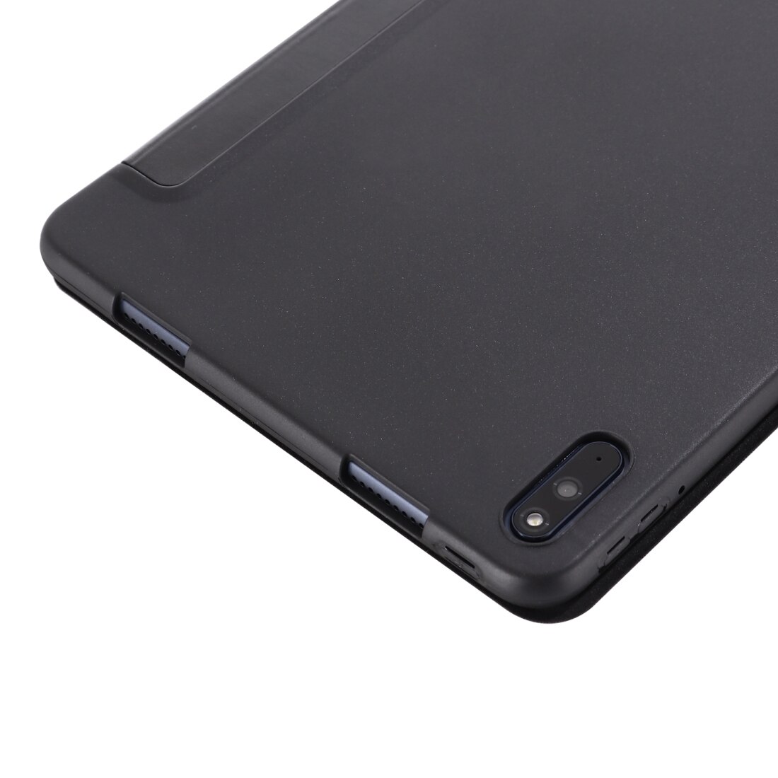 Husa tableta pentru Huawei Matepad 10.4 GEBEI, material piele, design flip orizontal anti-soc cu suport triplu pliere, Negru