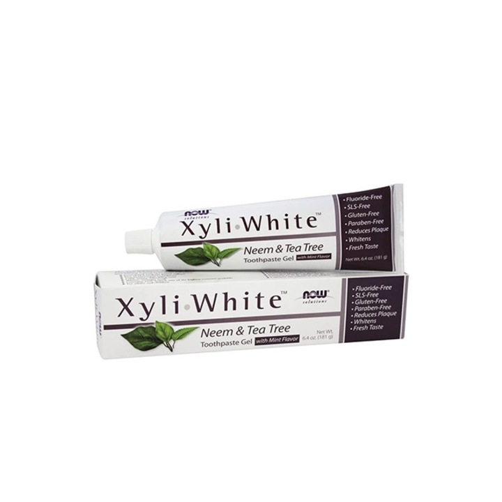 Паста за зъби, Now Foods, Xyliwhite, нийм и чаено дърво, туба 181 гр.