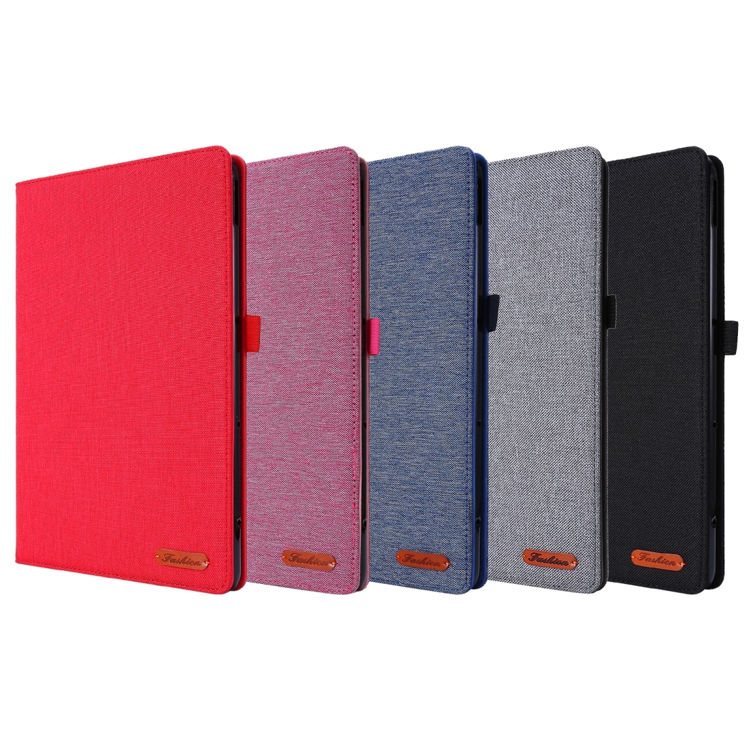 Husa tableta pentru Huawei Matepad Pro 10.8, material panza + TPU, tip plat de protectie cu clip pentru carduri de vizita (Negru)