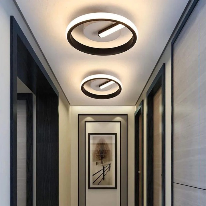 LED полилей, 16W-24W, студена/топла/неутрална светлина, бял/черен